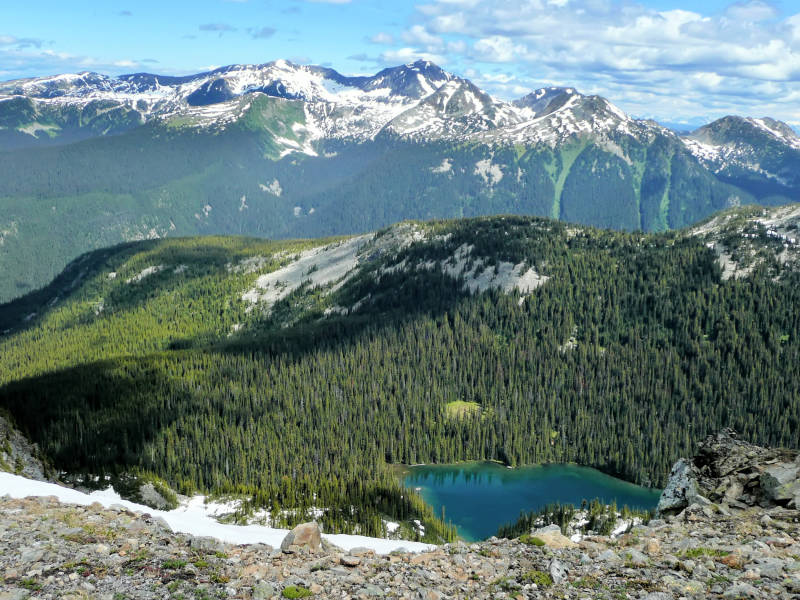 Crystal Lake und Trophy Mountain Range